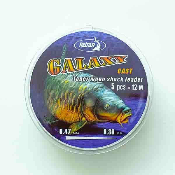 KATRAN Taper mono shock leader GALAXY cast(5pzz x 15m) - Filati da pesca