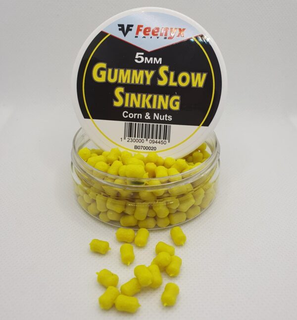 FEENYX Gummy Slow Sinking Corn & Nuts- Esche da pesca