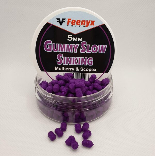 FEENYX Gummy Slow Sinking Mulberry & Scopex - Esche da pesca