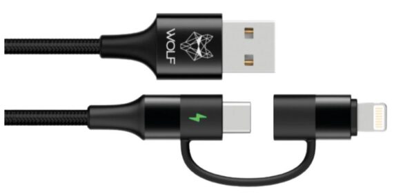 WOLF Cavo di Ricarica 2 in 1 CHARGING CABLE