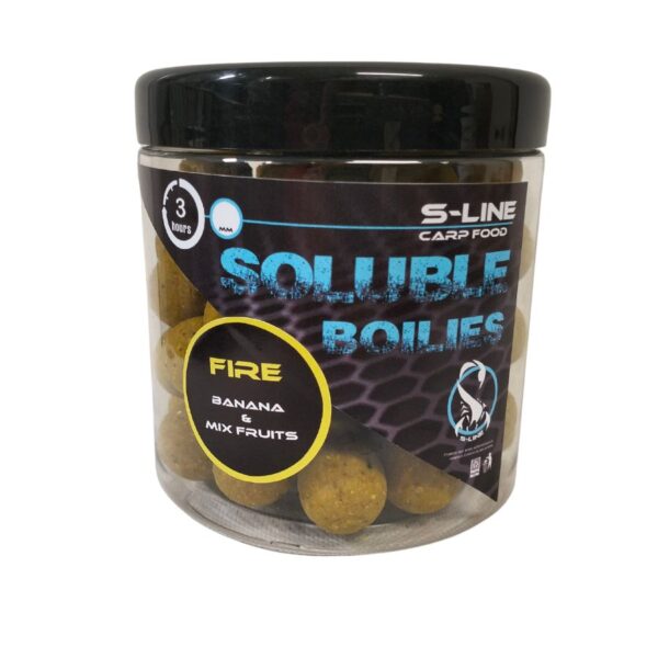 S-LINE Hook Baits SOLUBLE BOILES FIRE 20 mm