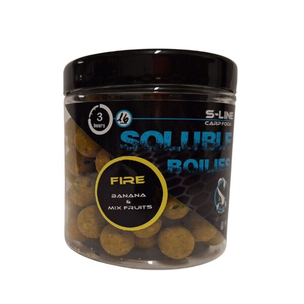 Hook Baits SOLUBLE BOILIES 16 mm - FIRE -S-Line Carp Food (3)